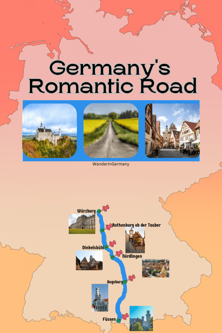 1 4 Day Romantic Road Germany Itinerary Routes Your Complete Romantic   Romantic Road Map 3 Large 768x1152 