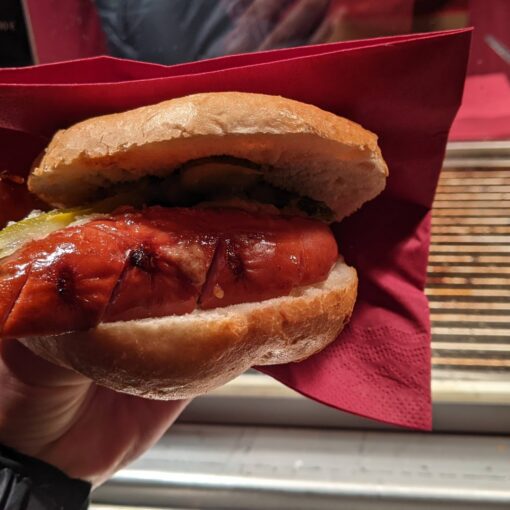 christmas market sausage